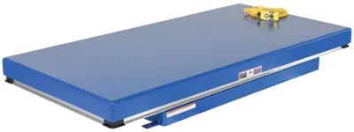 Vestil Steel Electric Hydraulic Lift Table 36 In. x 72 In. 8000 Lb. Capacity Blue