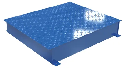 Vestil Steel EHLT Approach Ramp Spacer 7 In. Height Blue