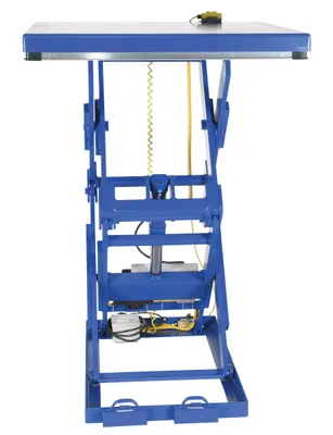Vestil EHLTD-1-70 double scissor lift table shown from an alternate angle