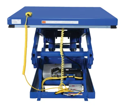 Vestil EHLTD-3-84 double scissor lift table shown from an alternate angle