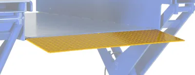 Vestil Factory Installed Steel Rollover Bridge 44 In. x 12 In. 3000 Lb. Capacity For EHLTG Models