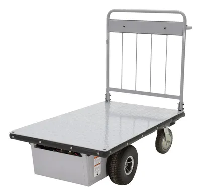 Vestil EMHC-2848-1 electric material handling cart shown from an alternate angle