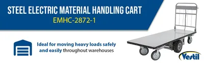 Vestil EMHC-2872-1 electric material handling cart feature highlights