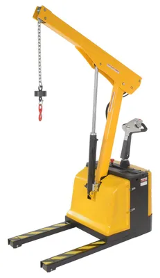 Vestil EPFC-16-LP electric powered floor crane shown from an alternate angle
