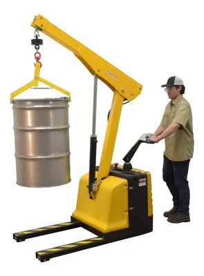 Vestil EPFC-16-LP electric powered floor crane shown from an alternate angle