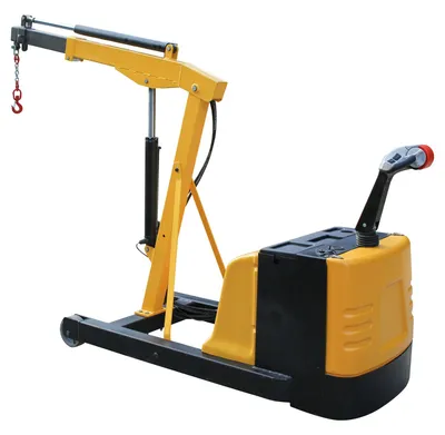 Vestil EPFC-CB-15 electric powered floor crane shown from an alternate angle
