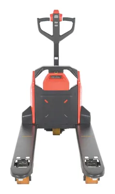 Vestil EPT-2745-33 fully powered electric pallet truck shown from an alternate angle