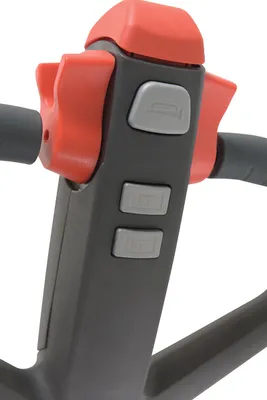 Vestil EPT-2745-33 fully powered electric pallet truck shown from an alternate angle
