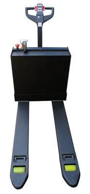 Vestil EPT-2748-45-RP fully powered electric pallet truck shown from an alternate angle