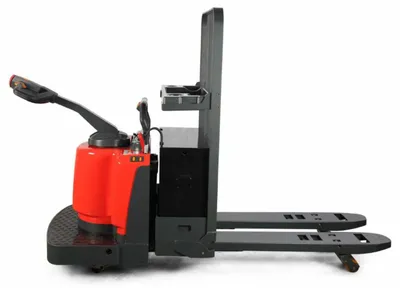 Vestil EPT-2748-60 fully powered electric pallet truck shown from an alternate angle