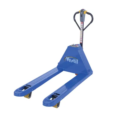 Vestil Steel Electric Pallet Truck Cold Freezer Room 63-7/8 In. x 27 In. x 46 In. 4000 Lb. Capacity Blue