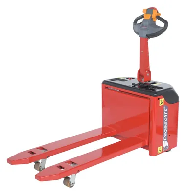 Vestil Steel Pegasolift Electric Pallet Truck 20 In. x 45 In. 3,500 Lb. Capacity Red