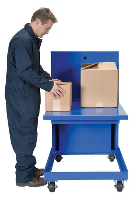 Vestil ETS-840-30 self-elevating spring table shown from an alternate angle