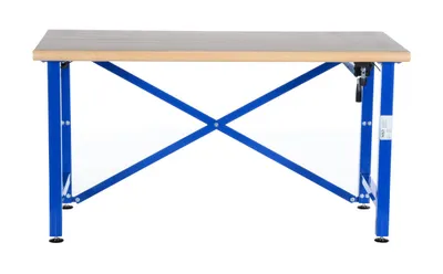 Vestil EWB-6030 manual adjustable ergonomic work benche shown from an alternate angle