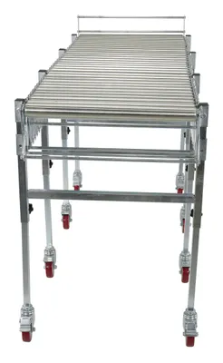 Vestil EXCNV-R-24-24 expandable roller conveyor shown from an alternate angle