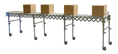 Vestil EXCNV-R-24-24 expandable roller conveyor shown from an alternate angle