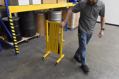 Vestil EXGATE-30-C expand-a-gate shown from an alternate angle