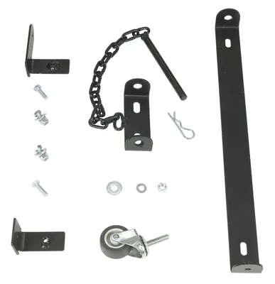 Vestil EXGATE-W-KIT expand-a-gate shown from an alternate angle
