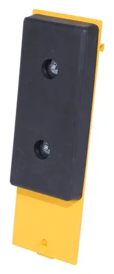 Vestil Molded Rubber/Steel Class III Fork Truck Carriage Bumper Black / Yellow