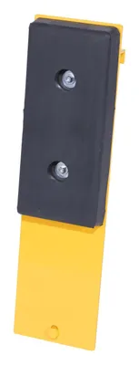 Vestil Molded Rubber/Steel Class IV Fork Truck Carriage Bumper Black / Yellow