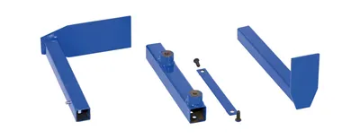 Vestil FDA-550 plastic & fiber drum adapters and other upgrade shown from an alternate angle