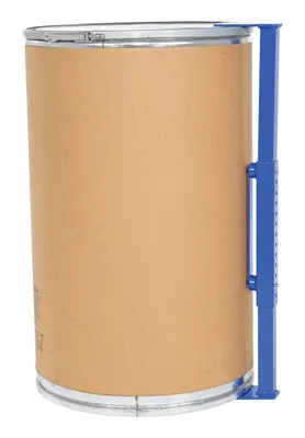Vestil FDA-550-DRUM-LRT-PF portable drum lifter rotator transporter shown from an alternate angle