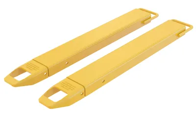 Vestil Steel Fork Extensions 4 In. x 42 In. 4000 Lb. Capacity Yellow