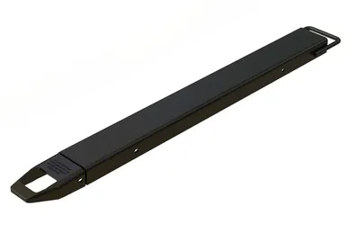 Vestil Steel Single Fork Extension 5 In. x 54 In. 4,000 Lb. Capacity Black
