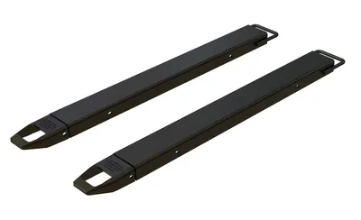 Vestil Steel Fork Extensions 4 In. x 54 In. 4000 Lb. Capacity Black
