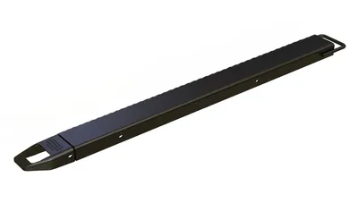 Vestil Steel Single Fork Extension 4 In. x 63 In. 4000 Lb. Capacity Black