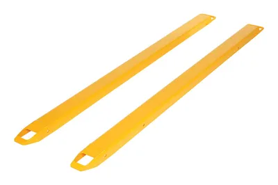 Vestil Steel Fork Extensions 4 In. x 90 In. 4000 Lb. Capacity Yellow