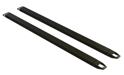 Vestil Steel Fork Extensions 4 In. x 96 In. 4000 Lb. Capacity Black