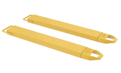 Vestil Steel Fork Extensions 5 In. x 48 In. 4000 Lb. Capacity Yellow