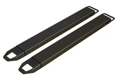 Vestil Steel Fork Extensions 5 In. x 54 In. 4,000 Lb. Capacity Black