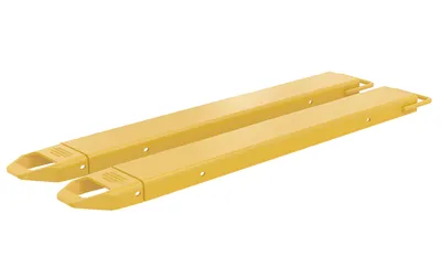 Vestil Steel Fork Extensions 5 In. x 54 In. 4000 Lb. Capacity Yellow