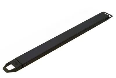 Vestil Steel Single Fork Extension 5 In. x 72 In. 4,000 Lb. Capacity Black