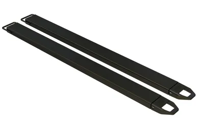 Vestil Steel Fork Extensions 5 In. x 84 In. 4,000 Lb. Capacity Black