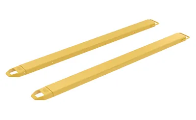 Vestil Steel Fork Extensions 5 In. x 90 In. 4,000 Lb. Capacity Yellow