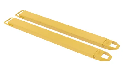 Vestil Steel Fork Extensions 6 In. x 63 In. 4,000 Lb. Capacity Yellow