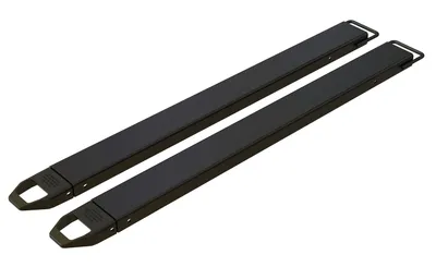 Vestil Steel Fork Extensions 6 In. x 72 In. 4,000 Lb. Capacity Black