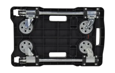 Vestil FF-FPT-1627 fold-flat plastic cart shown from an alternate angle