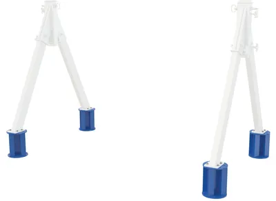 Vestil FHA-STLO-RF fixed height aluminum gantry crane shown from an alternate angle
