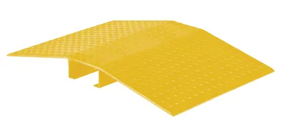 Vestil Fabricated Aluminum Hose and Cable Crossovers 48 In. x 40 In. 2000 Lb. Capacity Yellow