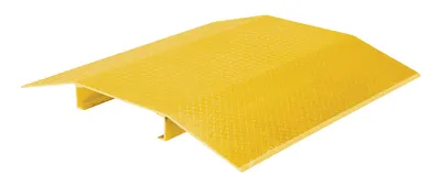 Vestil Fabricated Aluminum Hose and Cable Crossovers 48 In. x 48 In. 2000 Lb. Capacity Yellow