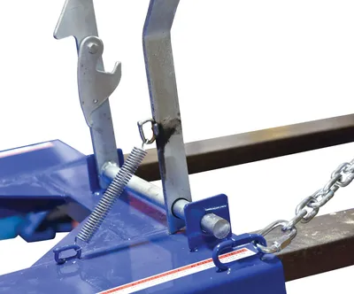 Vestil FL-4000 fork mounted front loader shown from an alternate angle
