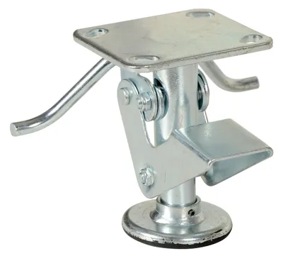Vestil Economical Floor Lock 5-5/8 to 6-5/8 In. Height Silver
