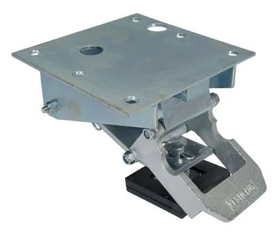 Vestil Steel Low Profile Floor Lock 3-3/4 In. to 4-9/16 In. Height Silver