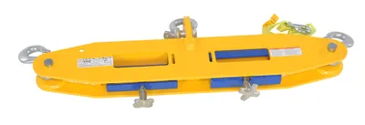 Vestil FLB-D-10 forklift lifting beam shown from an alternate angle