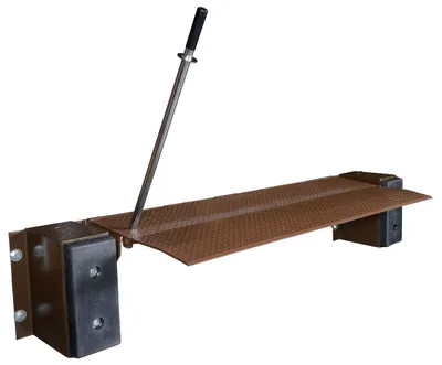 Vestil Steel Mechanical Edge-O-Dock Leveler 72 In. Ramp Width 25,000 Lb. Capacity Brown