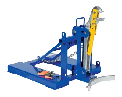 Vestil Steel Automatic Eagle Beak 1 Drum 1,000 Lb. Capacity Blue